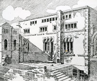 Ancient Synagogue at Metz by English School